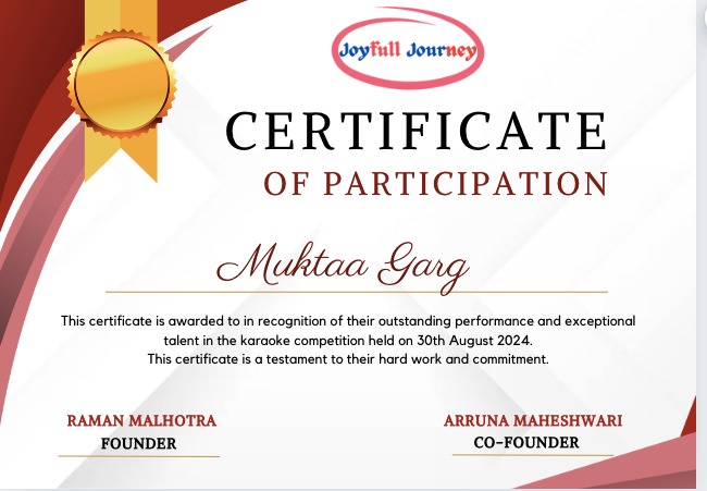 Joyful Journey — Karaoke Competition